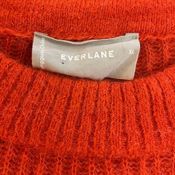 Everlane Oversized Alpaca Crew Sweater Size XL Cozy Cabincore Winter Christmas - Picture 6 of 9
